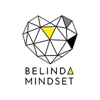 Belinda_Mindset yellow and grey heart logo
