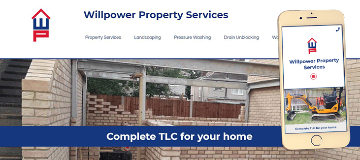 Property services website design